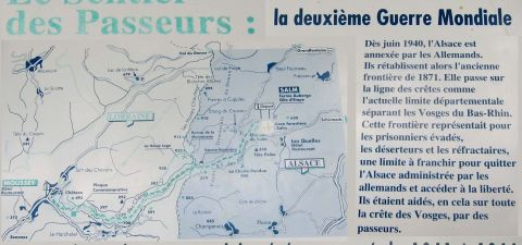 Carte du sentier des Passeurs