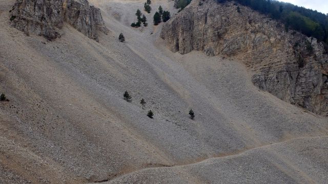 Un des pierriers à traverser