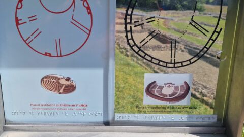 Les plans des deux théâtres qui se sont succédés