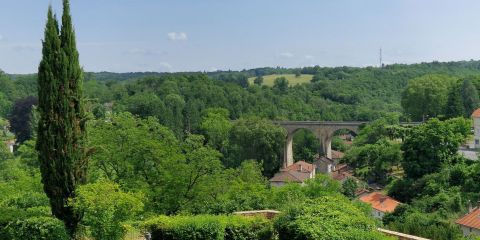 Vue du belvédère sur le viaduc