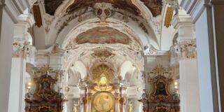 Beuron : intérieur de l'église du monastère