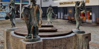 Sigmaringen : une belle fontaine dans la vieille ville