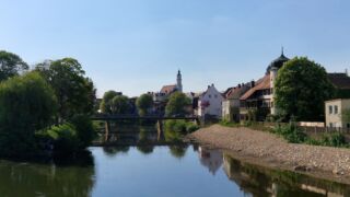 Donauwörth : pont sur la Wörnitz.